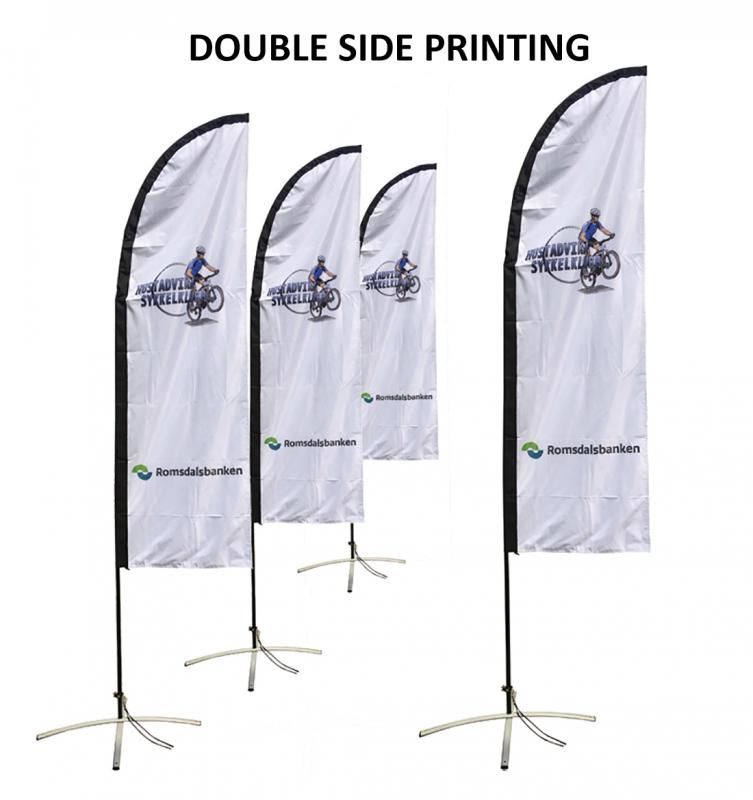 Business Feather Flag Kit Outside