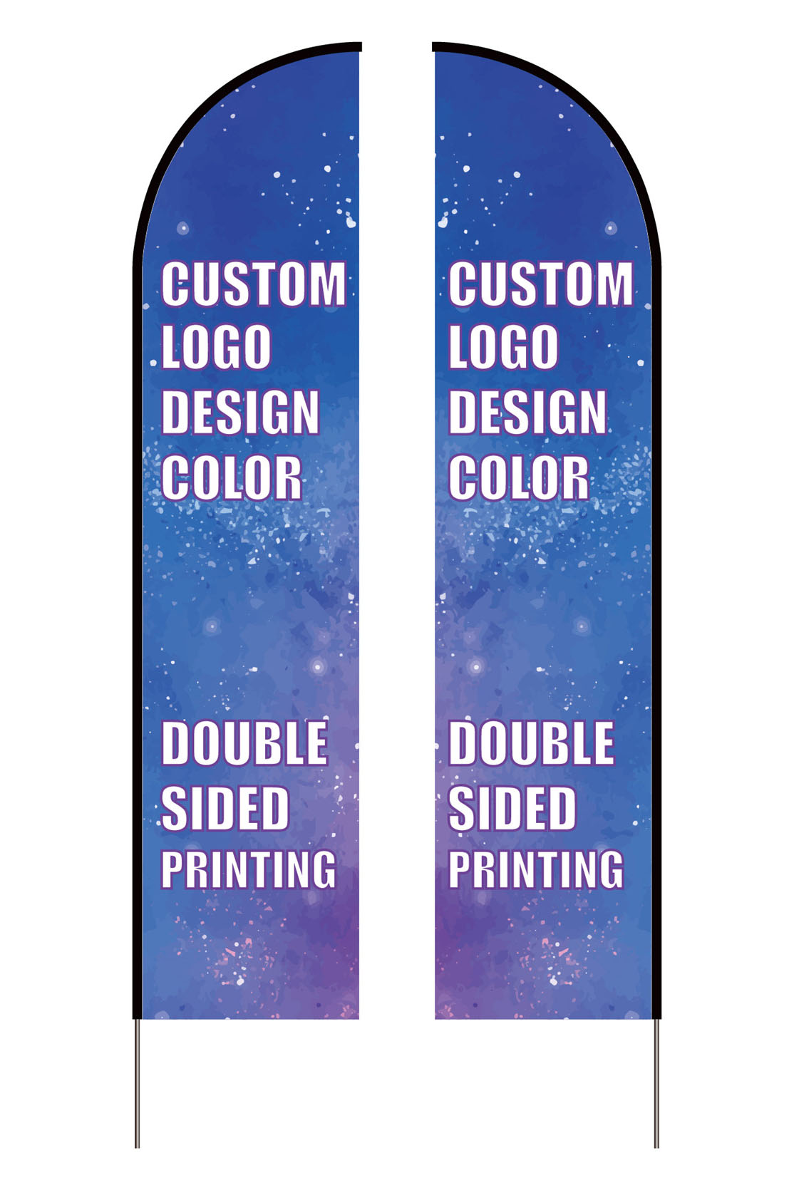 Custom Outdoor Promotion Feather Flag for Advertising Banner